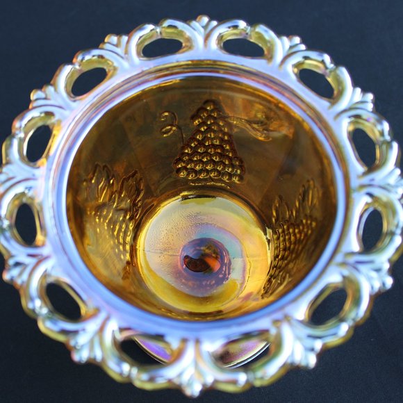 Amber Carnival Candy Dish - Picture 6 of 8